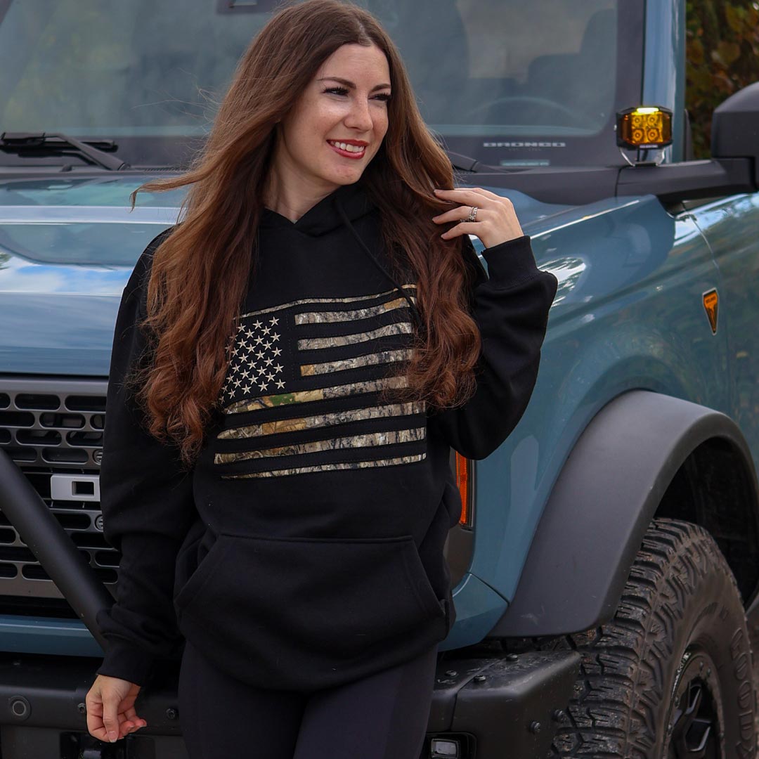Buck Wear - Camo Stars & Stripes Hoodie