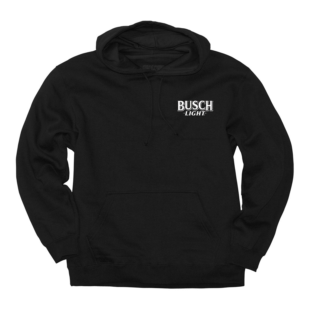 Front of the Busch Light - Buck Shield Hoodie