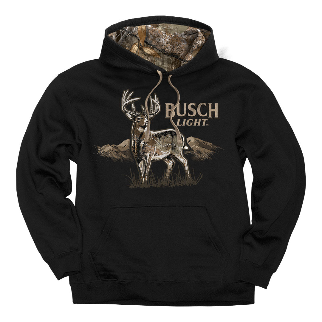 Front of the Busch Light Deer Camo Hoodie