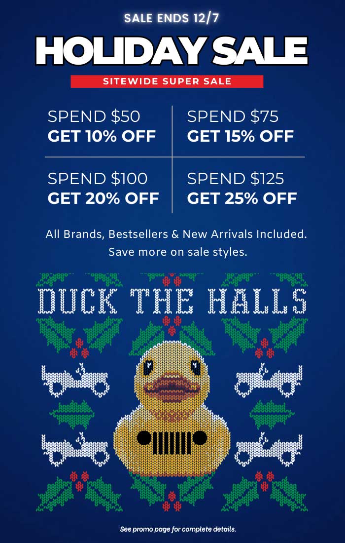 JEDCO Holiday Sale. Up to 25% off