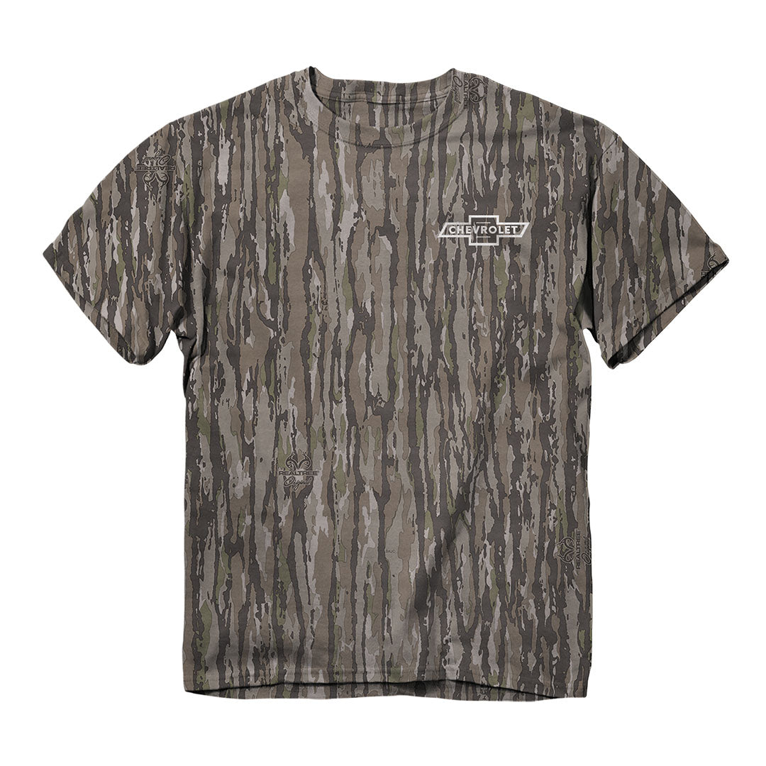 Front of the Chevrolet - Camo Logo Eagle Camo T-Shirt