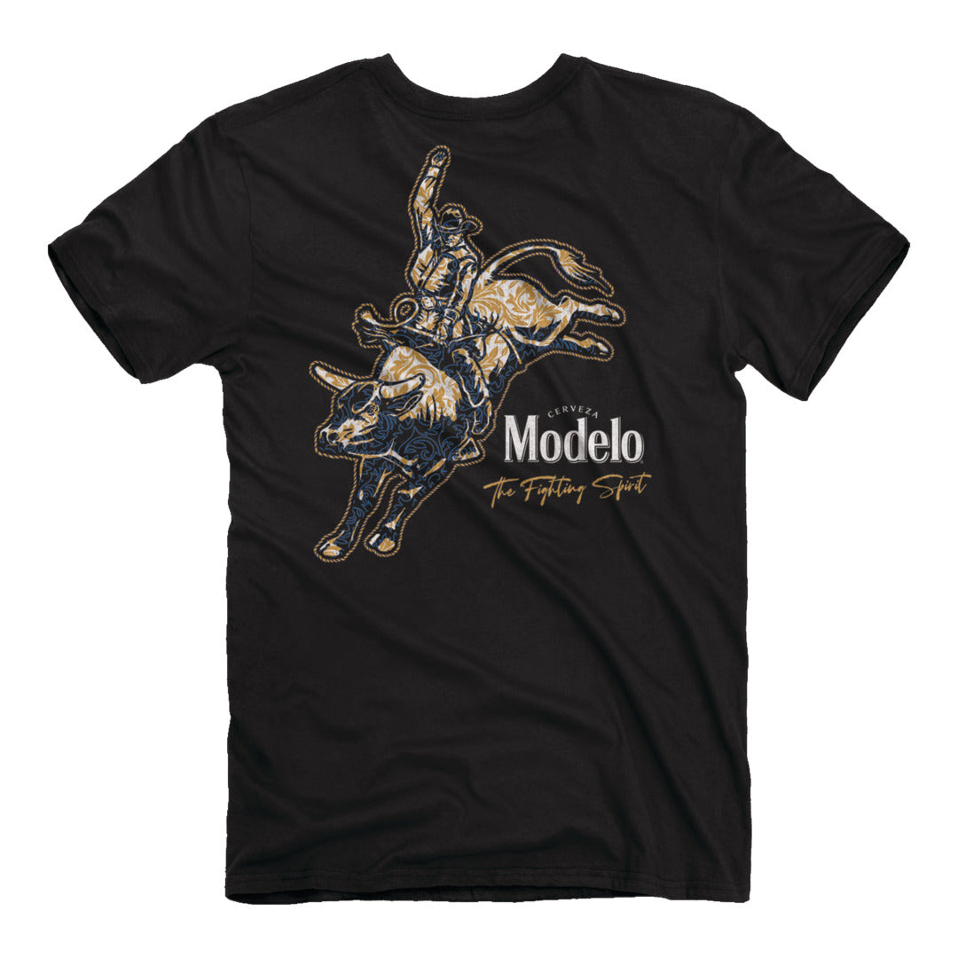 Back of the Modelo - Bull Rider Paisley T-Shirt