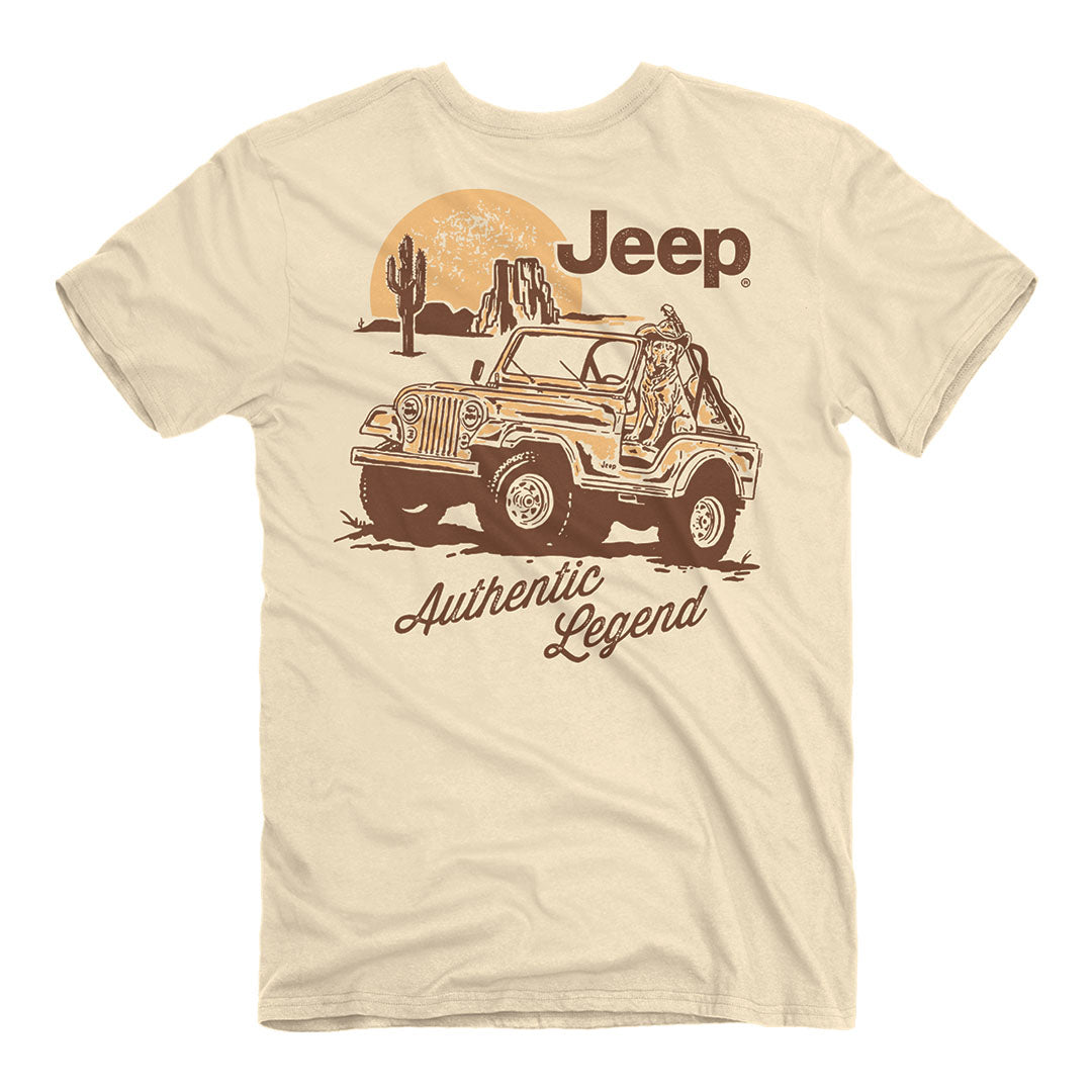 Back of the Jeep Authentic Legend T-Shirt