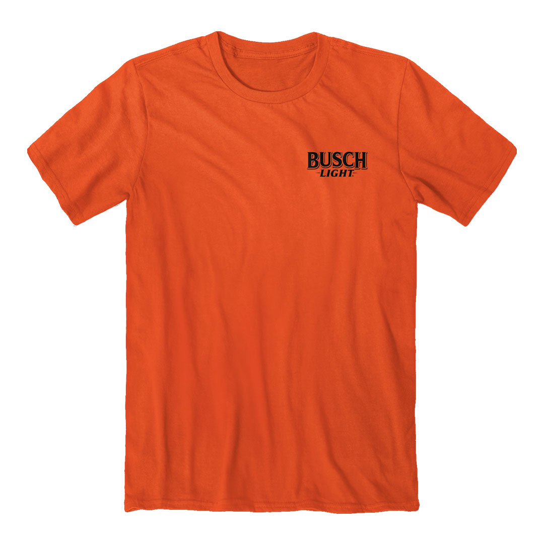 Front of the Busch Light Blaze Buck T-Shirt