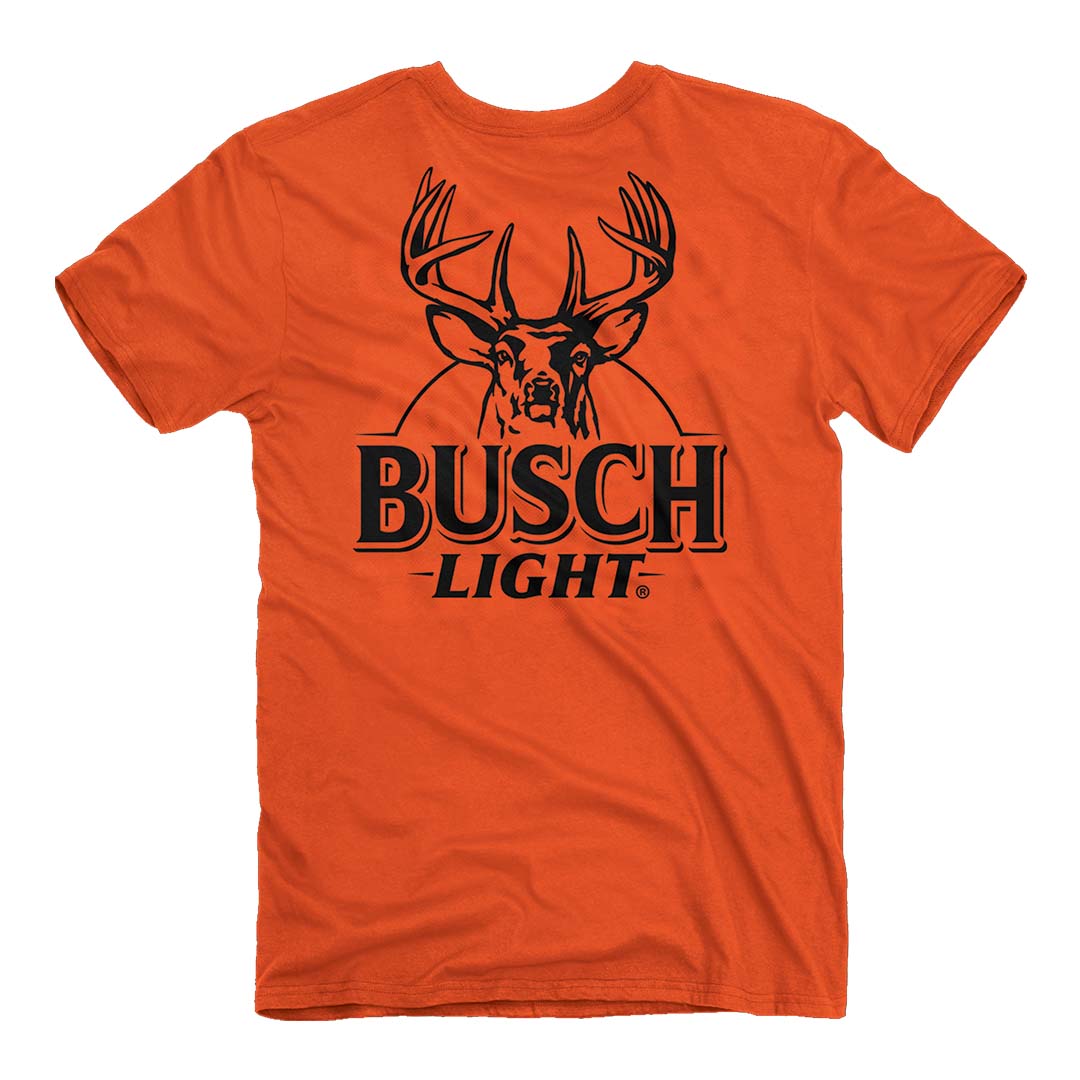 Back of the Busch Light Blaze Buck T-Shirt