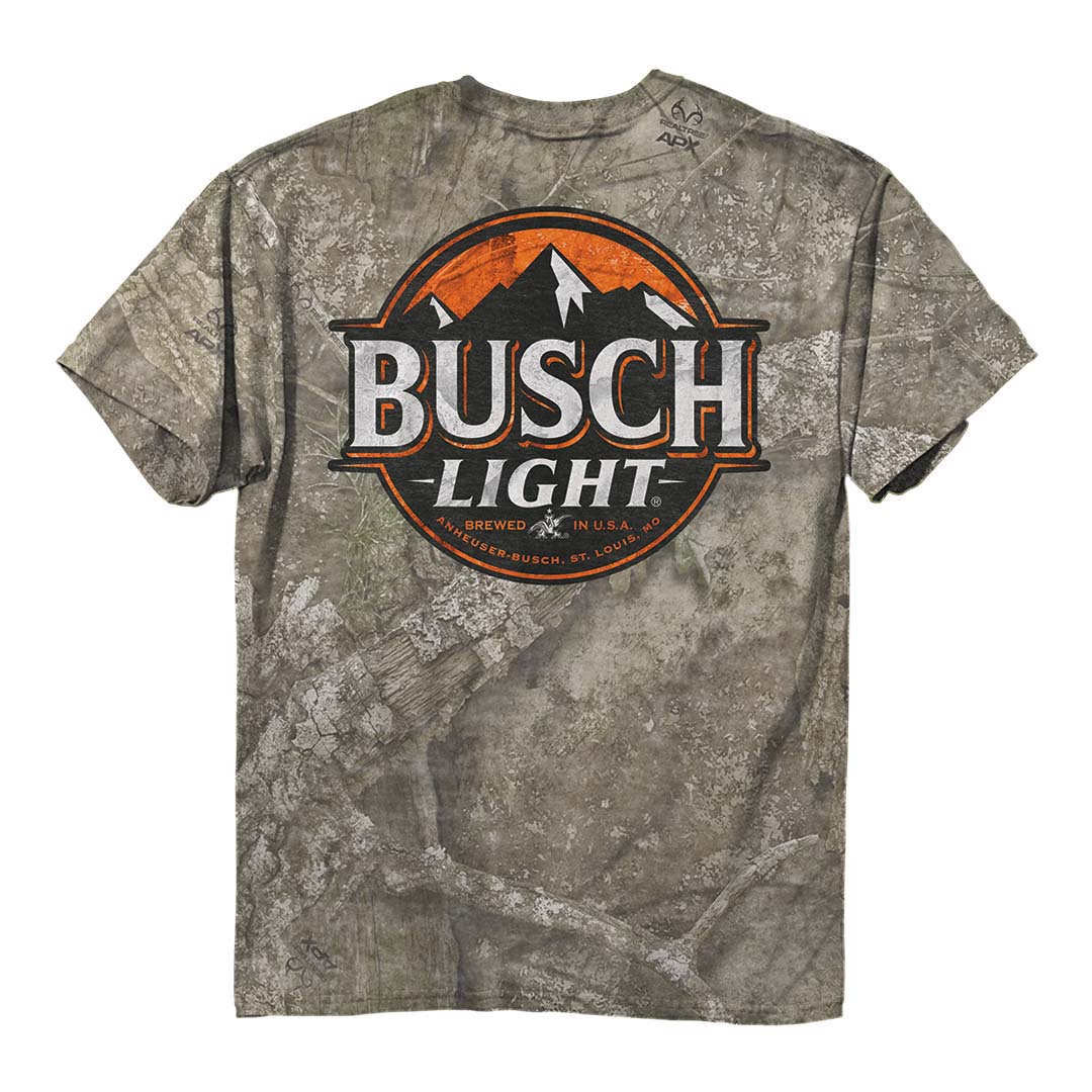 Back of the Busch Light - Camo Blaze T-Shirt