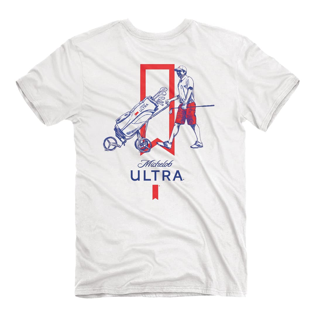 Michelob Golf t-shirt white back