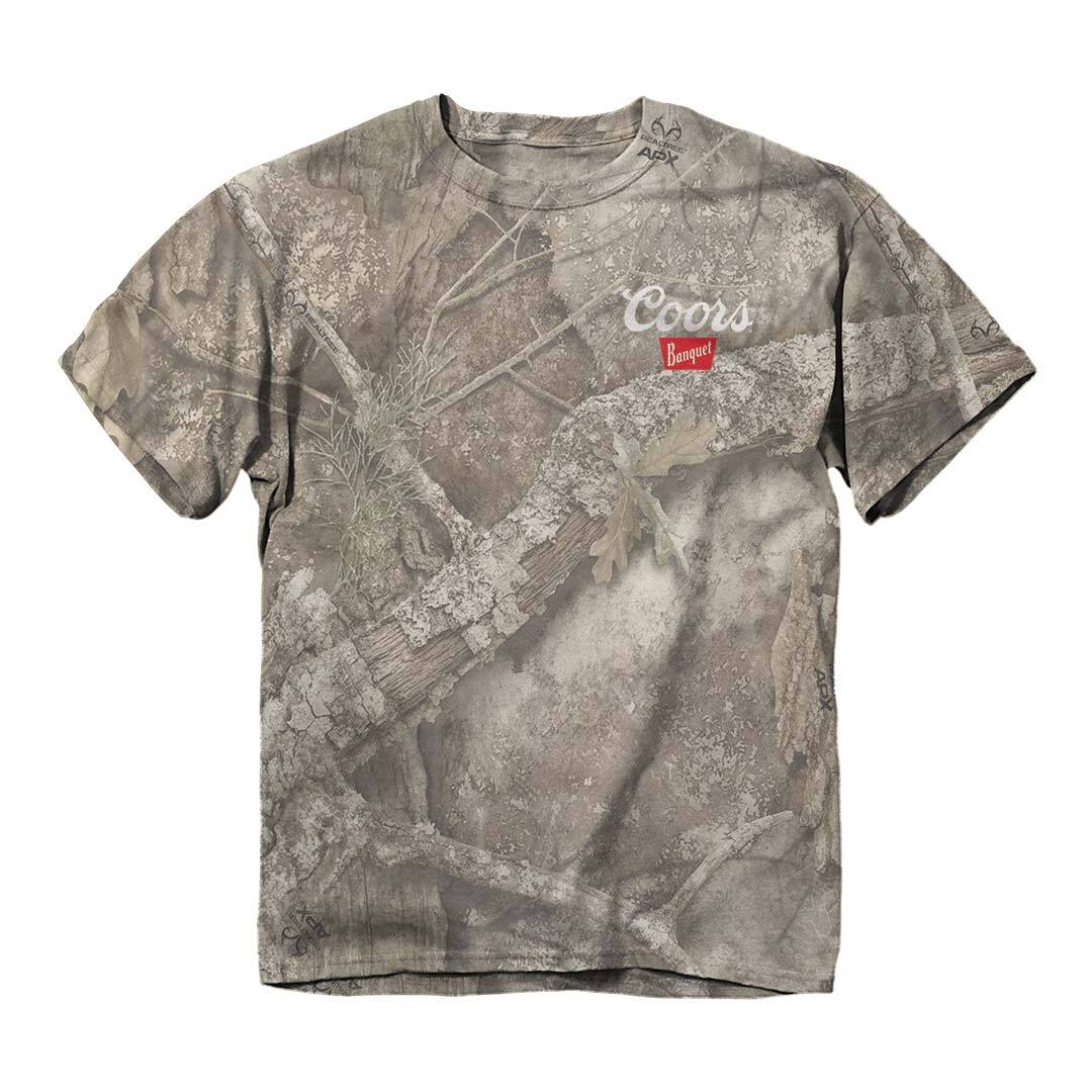 Front of the Coors - Camo Sunset Bison T-Shirt