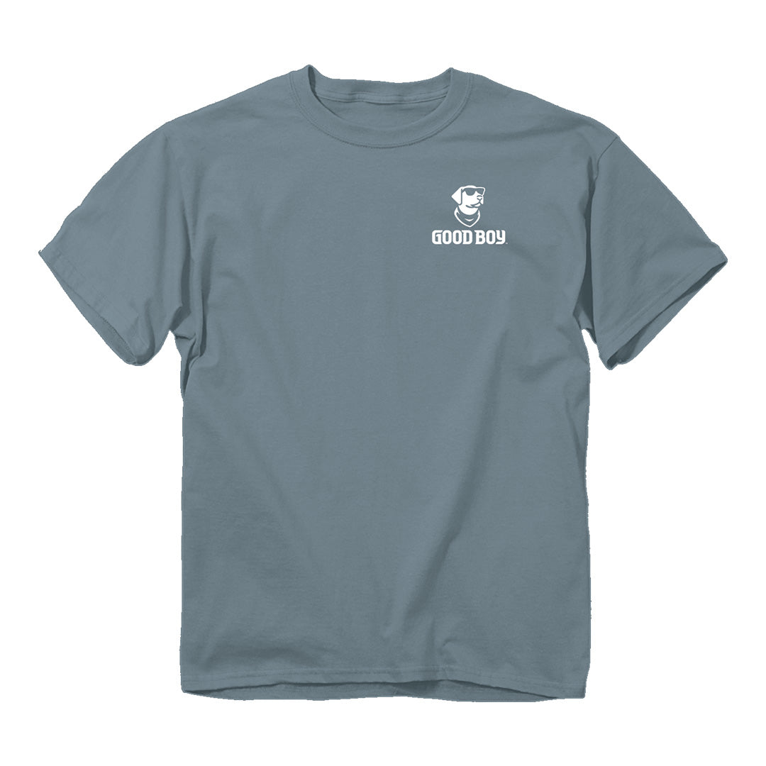 Front of the Good Boy - Camo Truck T-Shirt