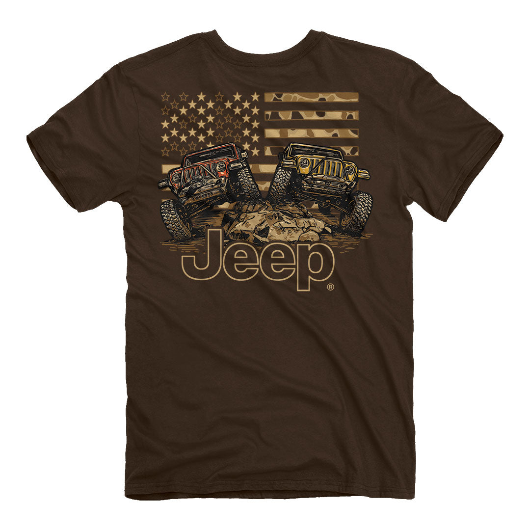 Back of the Jeep - Flex Flag T-Shirt
