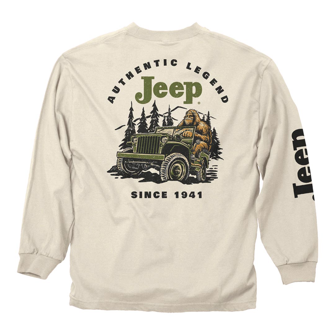 Back of the Jeep - Sasquatch Legend Long Sleeve Shirt