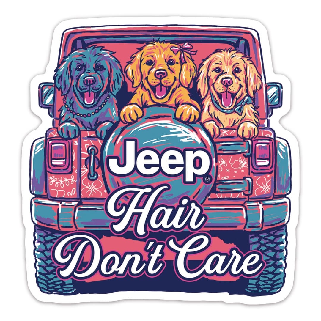 Jeep - Preppy Pups Sticker