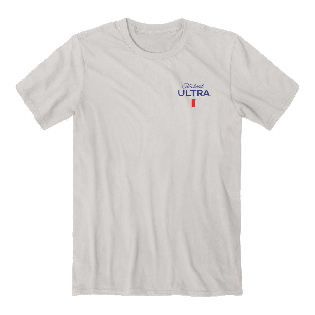 Front of the Michelob Ultra - Golf Shield T-Shirt
