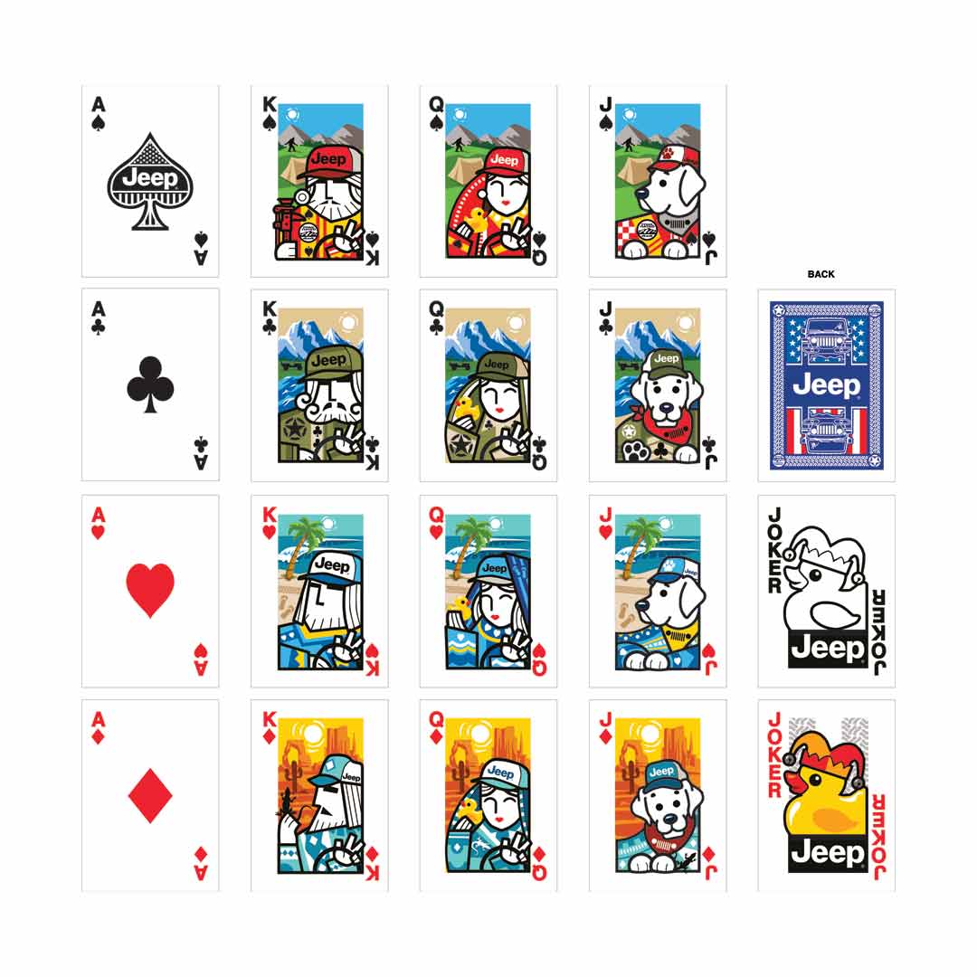 jedco jeep playing cards
