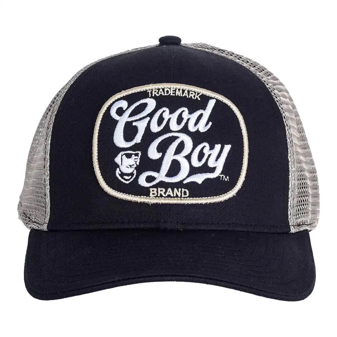 Front of the Good Boy - Vintage Script Patch Hat
