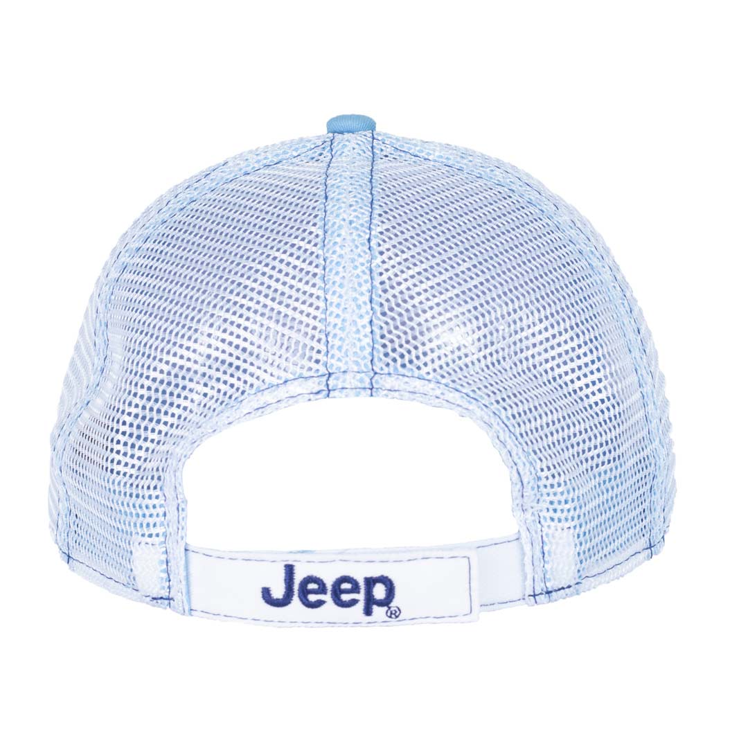 Baby blue jeep grille and duck hat back