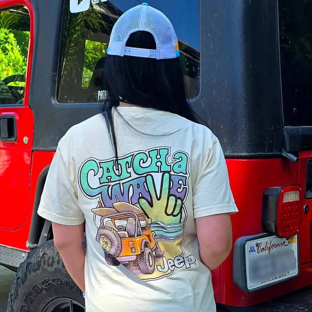 womens jeep hat and catch a wave jeep tee