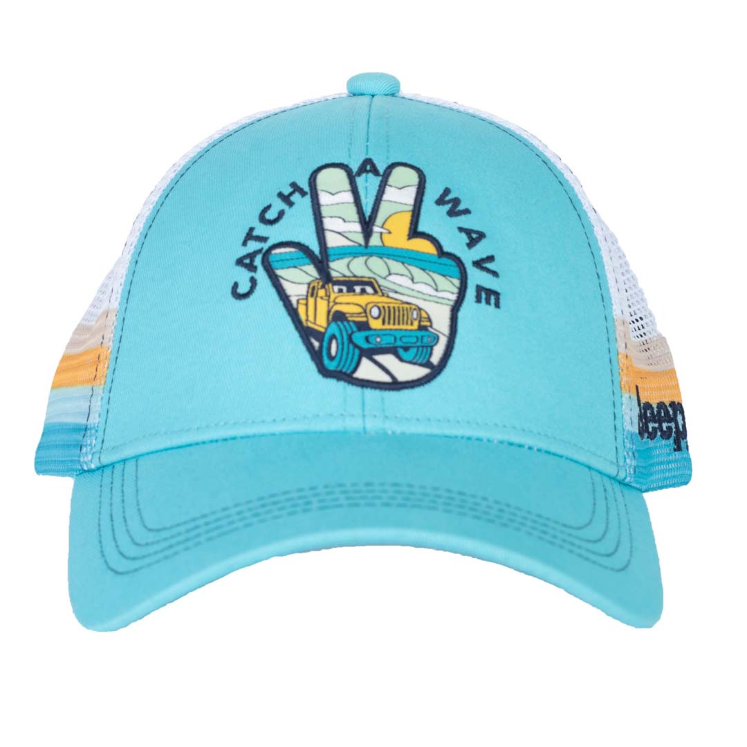 Blue Jeep Catch a Wave trucker hat