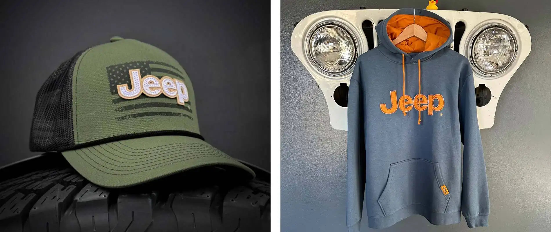 Mens Jeep hat and Jeep hoodie