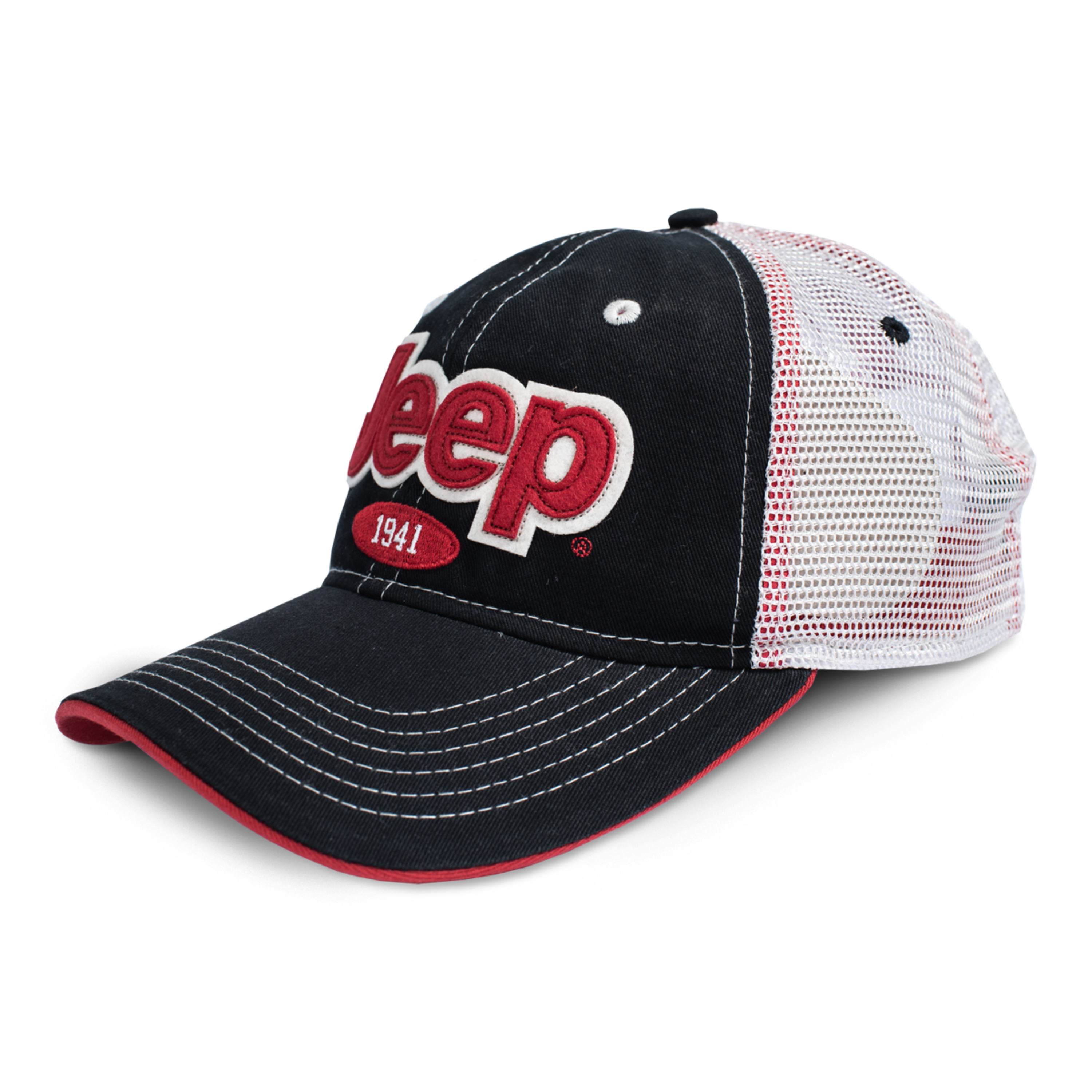 jeep jedco felt applique hat