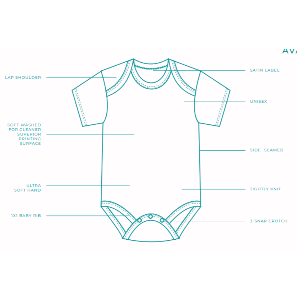 Size Chart  JEDCo Baby Bodysuit