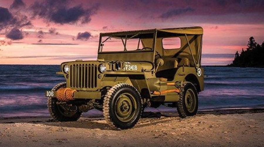 Old world war 2 jeep