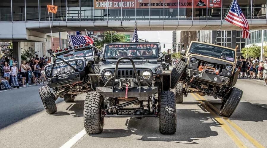 Jeeps at the toledo jeep fest