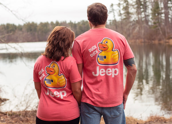 what-to-gift-a-Jeep-Lover-for-Valentines-Day-t-shirt-duck-man-woman