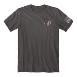 Front of the buck wear usa big foot tee.