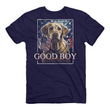 Back of the good boy American Patriot tee