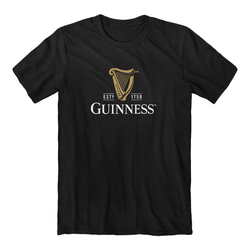 Front of the guinness extra stout label tee