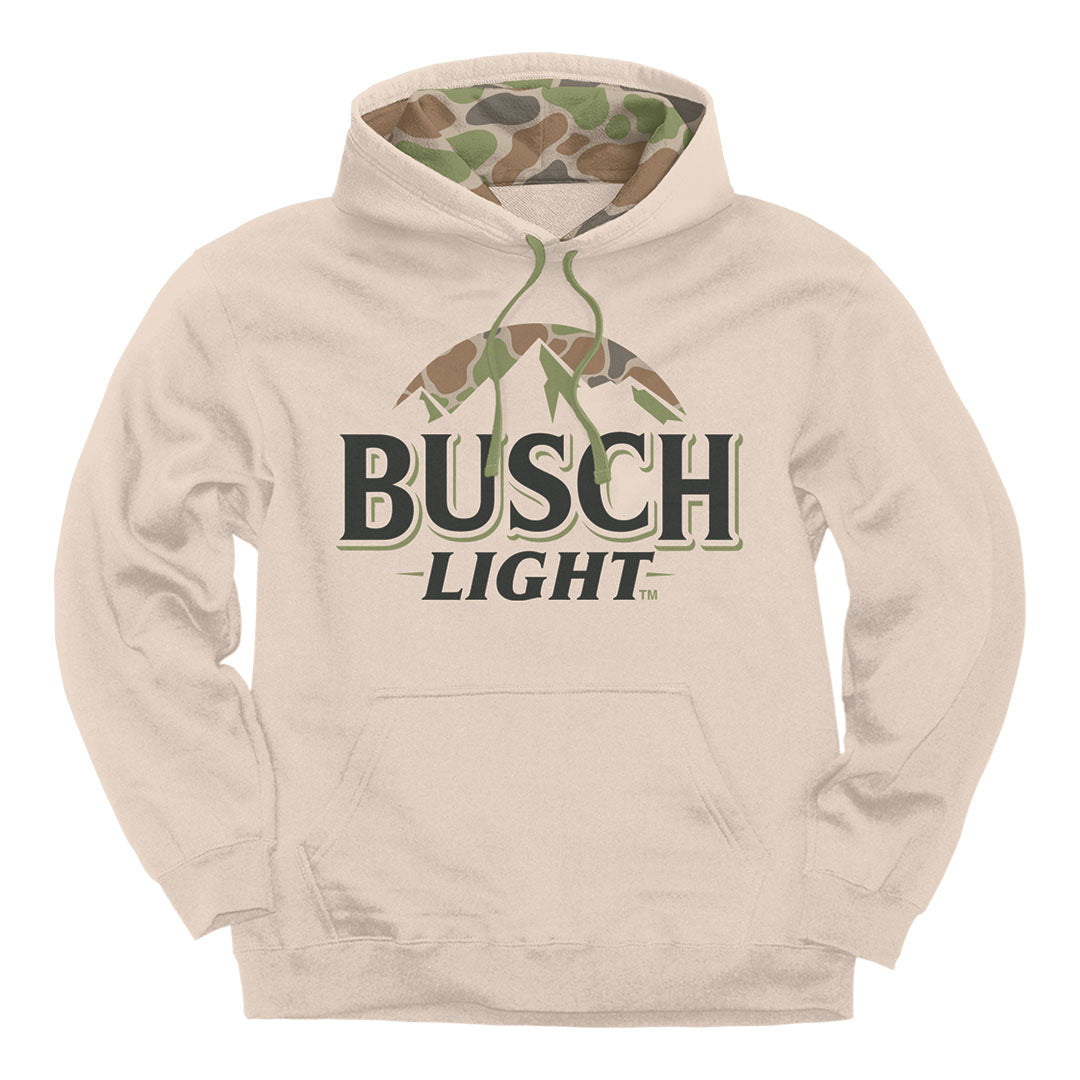 Front of the Busch Light Camo Logo Hoodie