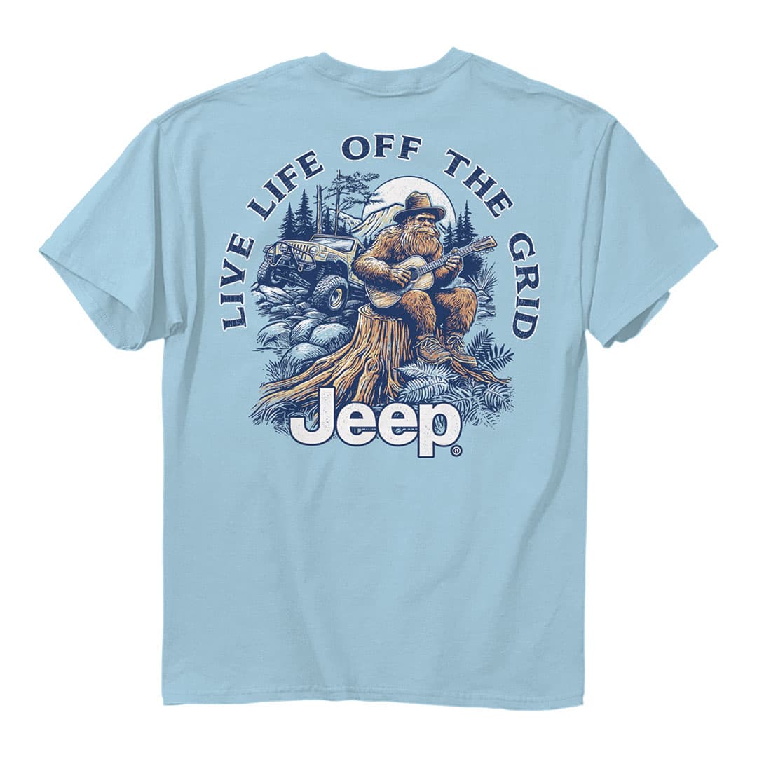 Back of the jeep sasquatch off grid tee