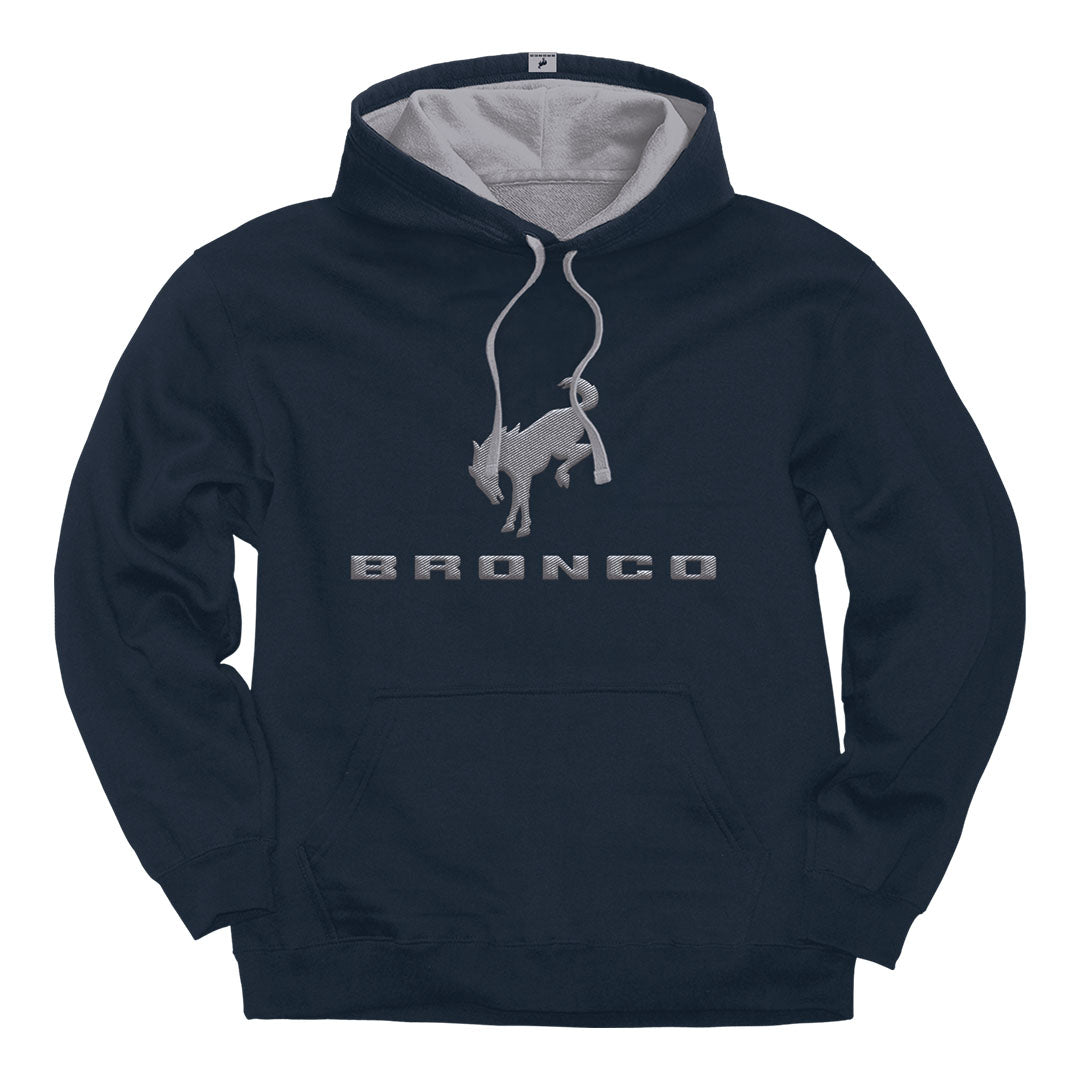 Front of the Ford Bronco Logo Hoodie