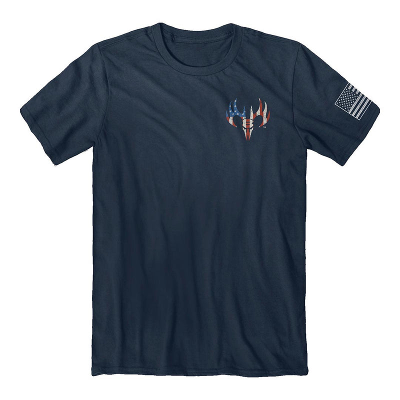 Front of the patriot eagle tee.