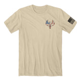 Front of the buck wear usa pointer tee.