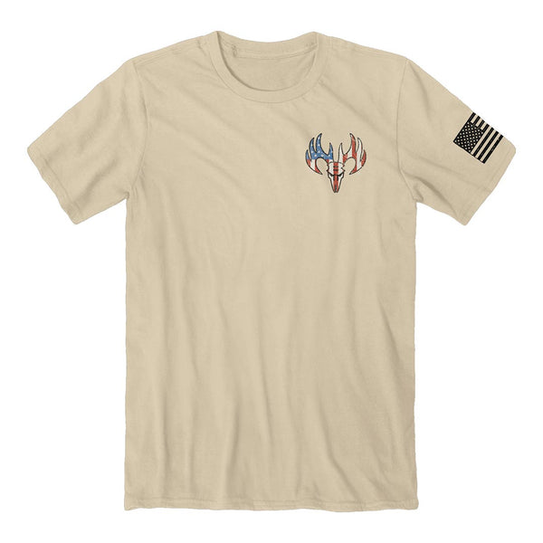 Front of the buck wear usa pointer tee.