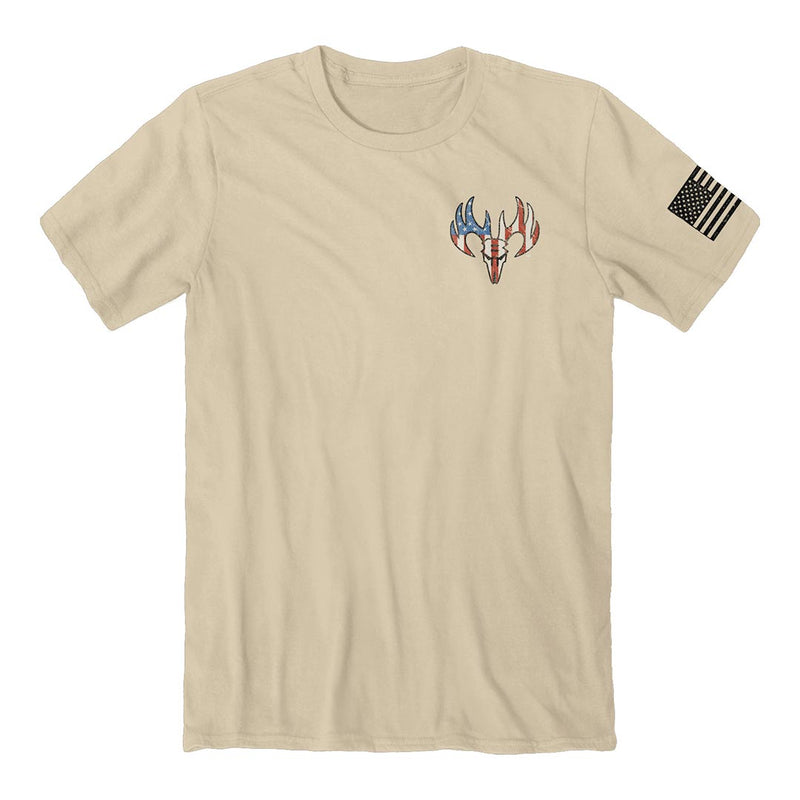 Front of the buck wear usa pointer tee.