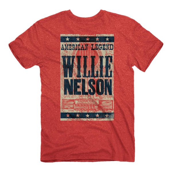 Back of the Willie Nelson American Legend Tee.