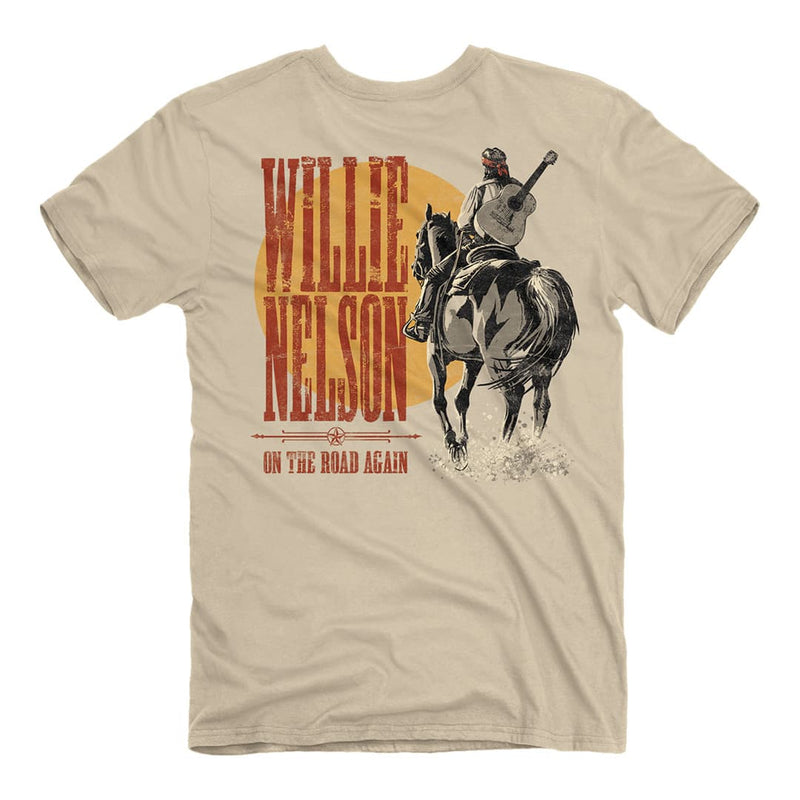 Back of the Willie Nelson Lone Rider Tee.