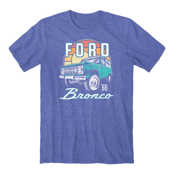 Front of the ford bronco sunset tee