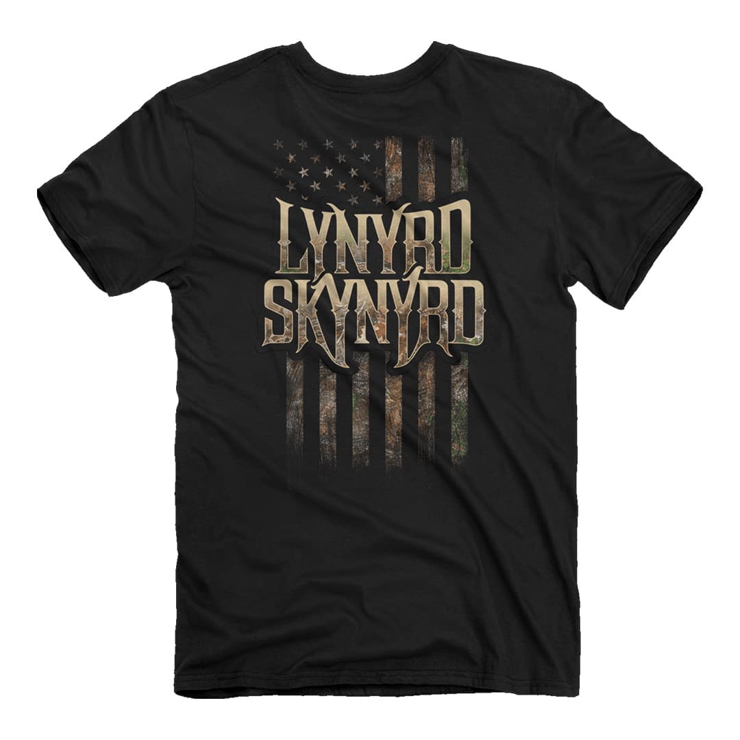 Lynyrd Skynyrd Camo Flag T-Shirt