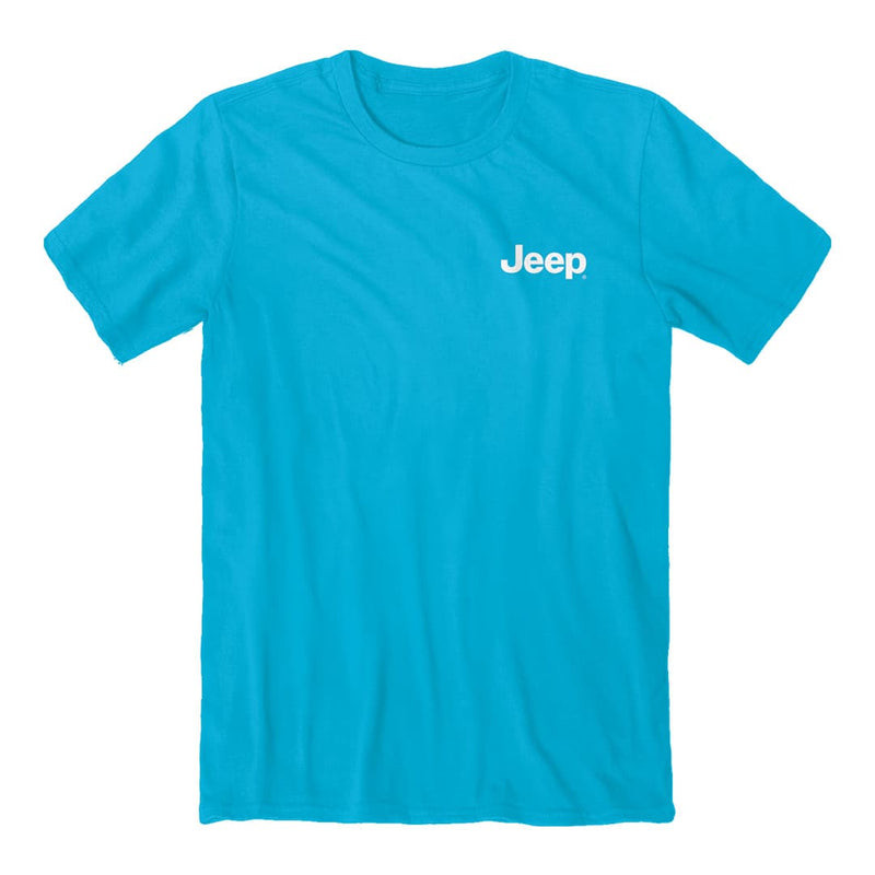 Front of the jeep no road no problem tee