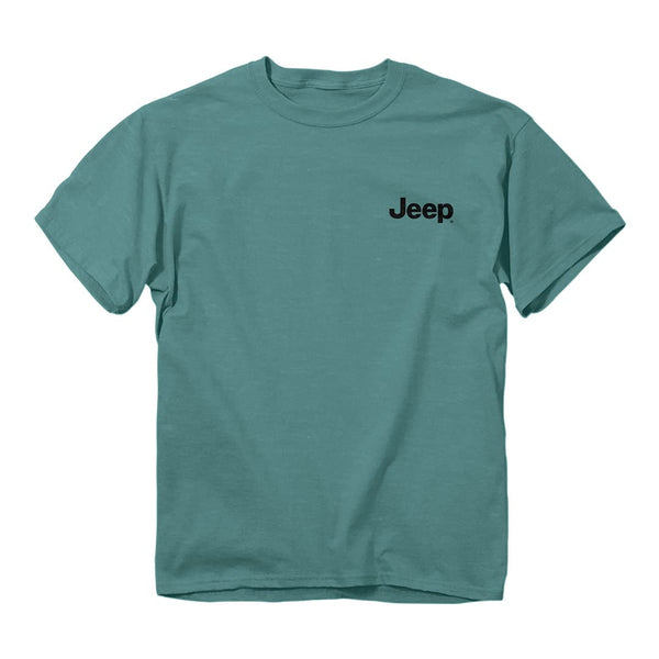 Front of the Jeep safari dog tee