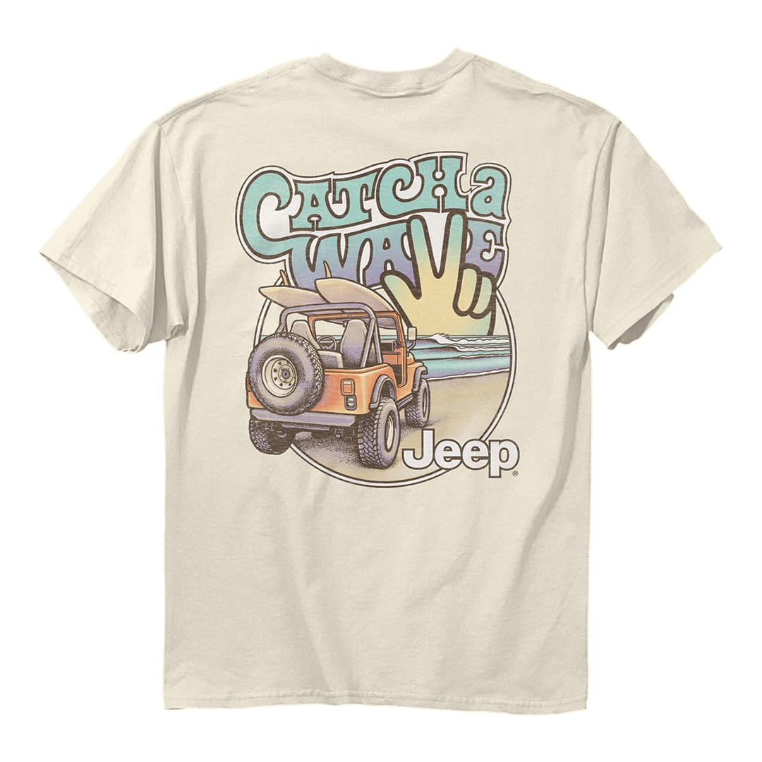 Back of the Jeep beach wave tee