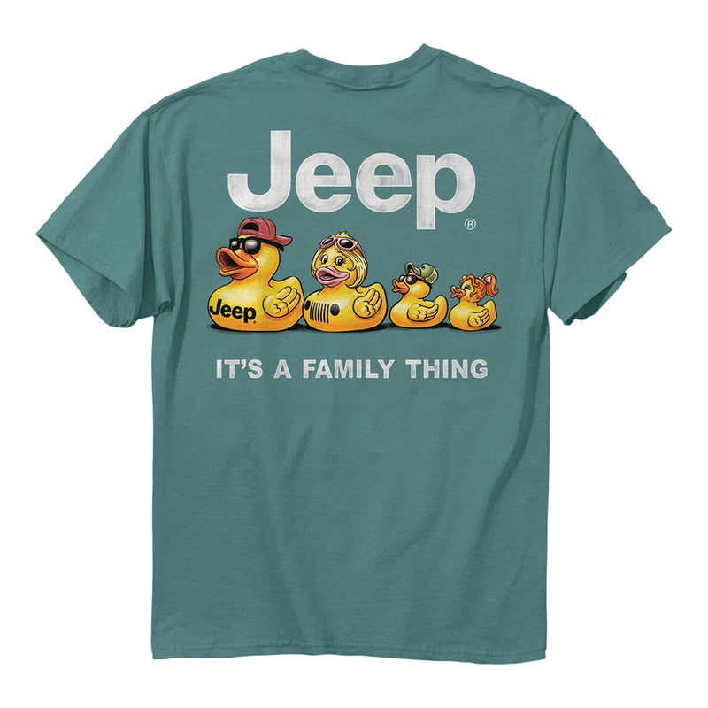 jedco jeep duck family t-shirt back