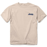 jedco jeep duck trail blazer t-shirt front with jeep patch on upper left chest