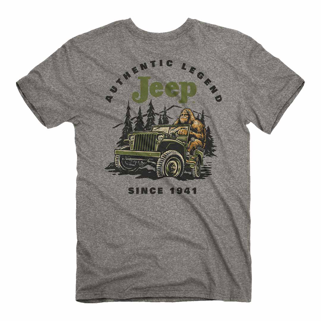 jeep jedco sasquatch willys t-shirt back