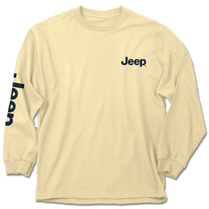 jedco jeep dog paw long sleeve t-shirt front