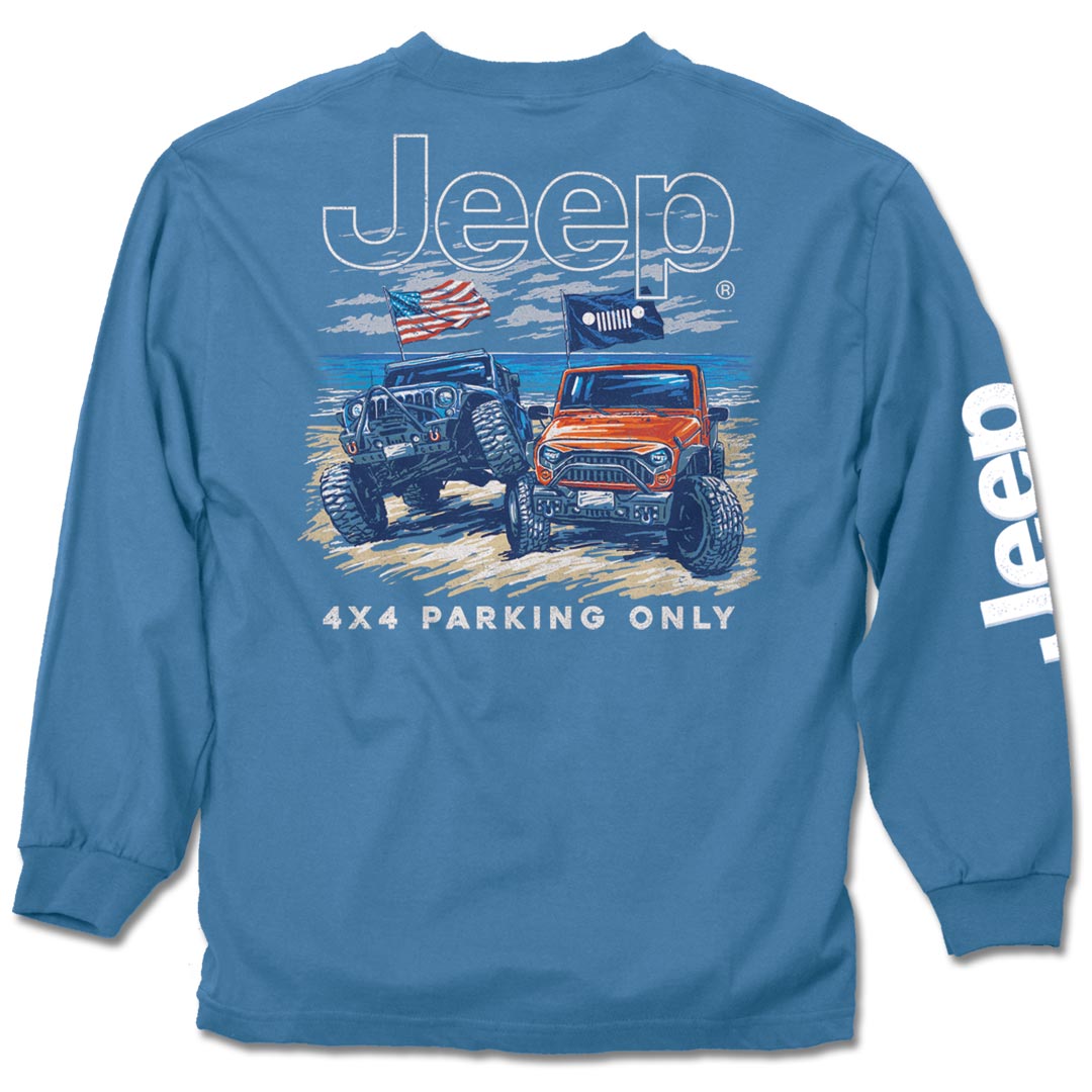 jedco jeep- flex long sleeve t-shirt back